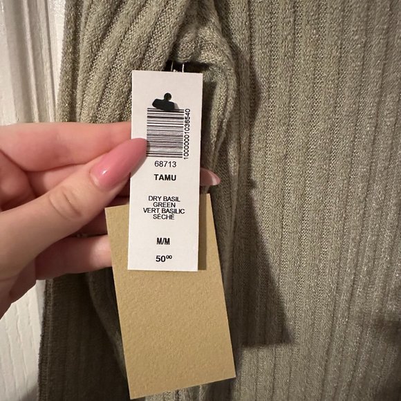 Wilfred Free TAMU TURTLENECK- DRY BASIL GREEN - (Size Medium) - Picture 4 of 7